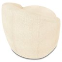Ver imagem 6 de Poltrona Sala Decorativa Redonda 91cm Steve Boucle Bege I01 - Mpozenato