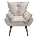 Ver imagem 2 de Kit 2 Poltronas e 1 Namoradeira Mariana Suede Branco