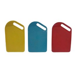 Kit 3 Tábua de Carne Multicores Amarelo Azul e Vermelha Alimentos - 1