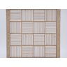 Kit Pergolado 2,90x2,90 Metros + Brise Lateral Ripado - Cor Natural Único - 4