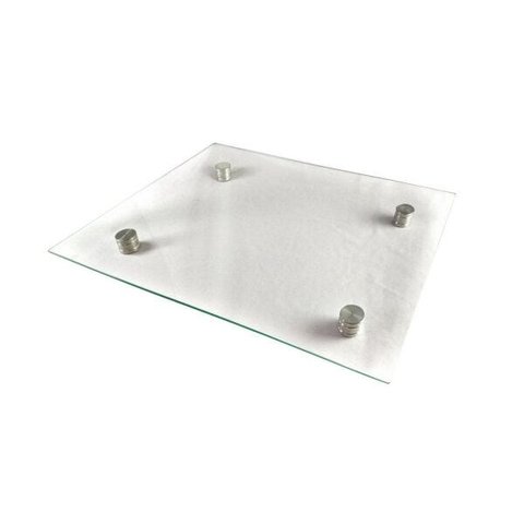 Boleira Petisqueira Vidro Quadrado 36x36cm