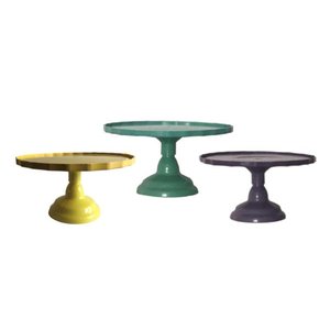 Kit Festa Boleiras Trio Cores Mundo Canina Doces Salgados Suporte Plástico 1