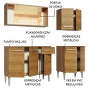 Ver imagem 4 de Cozinha Completa Madesa Emilly Drive com Balcão e Armário Aéreo Reflex Rustic Cor:Rustic