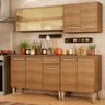 Cozinha Completa Madesa Emilly Drive com Balcão e Armário Aéreo Reflex Rustic Cor:Rustic - 1