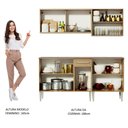 Ver imagem 5 de Cozinha Completa Madesa Emilly Drive com Balcão e Armário Aéreo Reflex Rustic Cor:Rustic