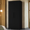 Ver imagem 2 de Guarda Roupa Multiuso 2 Portas 189x82 cm Portugal Preto Rudk