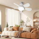 Ver imagem 7 de Ventilador de Teto com Luz Silencioso Bivolt para Quartos Pequenos com Controle Remoto Led 3 Cores