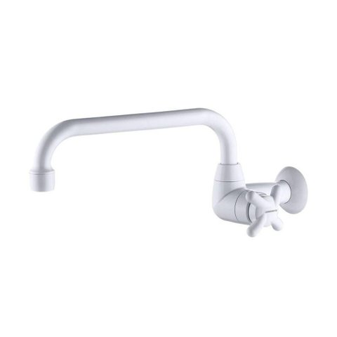 Torneira para Cozinha de Parede Bica Móvel U Brio Lorenzetti - 1164 F34 - Branco