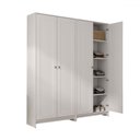 Ver imagem 5 de Armário de Lavanderia Americano 4 Portas 8 Prateleiras Branco - Pnr Móveis