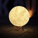 Ver imagem 2 de Luminária Lua Cheia 3D Led Bateria Recarregável USB