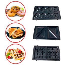 Sanduicheira Multifuncional 3 em 1 Waffle Donut Bolinho 110v - 2