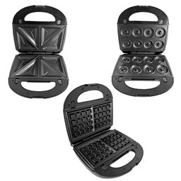 Sanduicheira Multifuncional 3 em 1 Waffle Donut Bolinho 110v - 3
