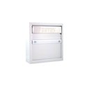 Ver imagem 1 de Caixa de correio carta para portão, grade ou embutir  em parede ou muro chapa de aço  Branca