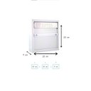 Ver imagem 3 de Caixa de correio carta para portão, grade ou embutir  em parede ou muro chapa de aço  Branca