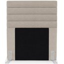 Ver imagem 5 de Cabeceira Cama Box Solteiro 90cm Rubi W01 Linho Bege - Mpozenato