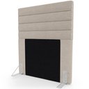 Ver imagem 1 de Cabeceira Cama Box Solteiro 90cm Rubi W01 Linho Bege - Mpozenato