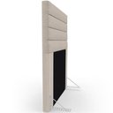 Ver imagem 6 de Cabeceira Cama Box Solteiro 90cm Rubi W01 Linho Bege - Mpozenato