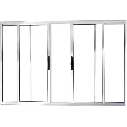 Vitro de Aluminio 4 Folhas sem Grade Linha Premium:1,00 X 1,50/brilhante
