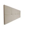 Painel Cabeceira De Casal King 190cm Para Cama Box Nina Suede Bege - SA Móveis - 3