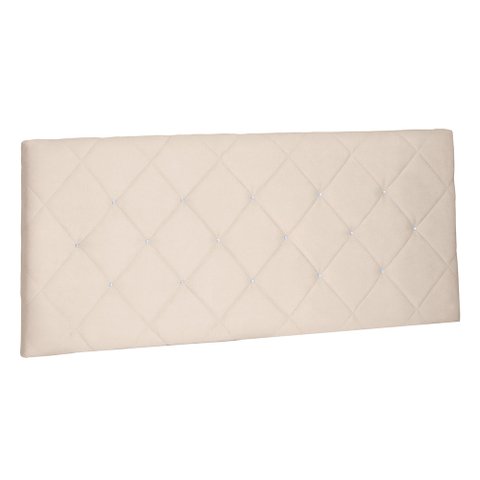 Cabeceira Painel Solteiro 0,90m Tânia Suede - Pallazio - Bege