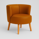Ver imagem 4 de Kit 2 Poltronas Aconchegante Tecido Corano para Sala de Espera Pés de Madeira Resistente