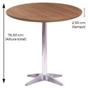 Ver imagem 6 de Mesa de Jantar Redonda 80 cm Tampo Evora em MDP Base Delta