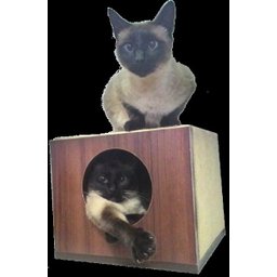 Arranhador para Gatos Single Box em MDF Branco 15mm e Sisal - 3