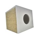 Ver imagem 5 de Arranhador para Gatos Single Box em MDF Branco 15mm e Sisal