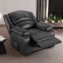 Ver imagem 1 de Poltrona do Papai Reclinável Sala de Cinema Madrid Power Touch PU Preto Brilho G26 Gran Belo