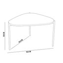 Ver mais imagens de Kit 02 Mesas de Centro para Sala de Estar Pés Metálicos Adek A03 Nero Dourado - Lyam Decor