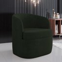 Ver imagem 6 de Poltrona Decorativa Giratória para Sala de Estar Siena K01 Veludo Verde - Lyam Decor