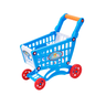 Brinquedo Carrinho Compra Caixa Registradora Super Mercado - 3