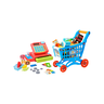 Brinquedo Carrinho Compra Caixa Registradora Super Mercado - 1