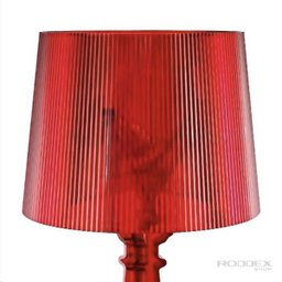 Abajur Luminária Polaris Bourgie Acrílico Vermelho - 3