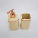 Ver imagem 2 de Kit Banheiro/lavabo 2 Peças Cerâmica Creme e Rose