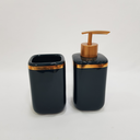 Ver imagem 6 de Kit Banheiro/lavabo 2 Peças Cerâmica Creme e Rose