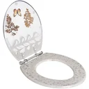 Ver imagem 2 de Assento Sanitario Poliester Decorado Borboleta Azalea para vaso Celite