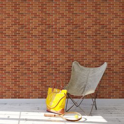 Papel de Parede Decorativo Tijolinho Tons Avermelhados 3,30m - 2