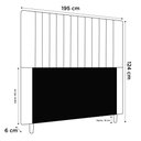 Ver imagem 5 de Cabeceira Cama Box Casal King Size Nala 195cm Linho Cinza