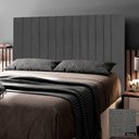 Ver imagem 7 de Cabeceira Cama Box Casal King Size Nala 195cm Linho Cinza