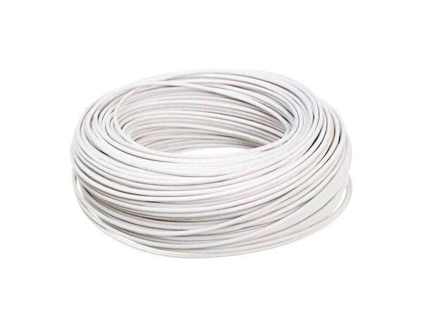Cabo Fio Elétrico Flex 1x6 mm Condumig Branco rolo 100m - 1