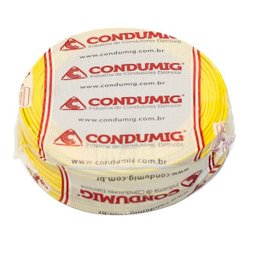 Cabo Fio Elétrico Flex 1x1,5 mm Condumig Amarelo rolo 100m - 2