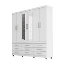 Ver imagem 2 de Guarda-Roupa Casal com Espelho 6 Portas Canadá Demóbile