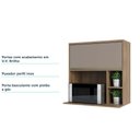 Ver imagem 2 de Armário Aéreo 80 Cm Nicho Micro Conjuntougado E Nicho