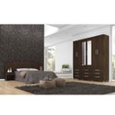 Ver imagem 4 de Guarda-Roupa Casal com Espelho 6 Portas Canadá Demóbile