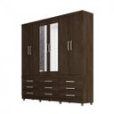 Ver imagem 1 de Guarda-Roupa Casal com Espelho 6 Portas Canadá Demóbile