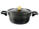 Ver imagem 1 de Caçarola Panela De Alumínio Craqueada Alça Baquelite 22cm - Preto