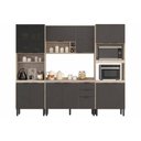 Ver imagem 3 de Kit Modulado Demóbile 4 Peças Firenze C4p252 Amendola/nude Prime Tx