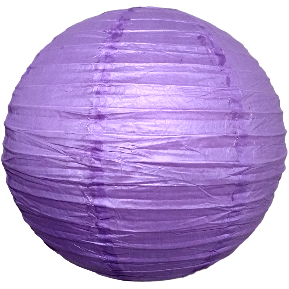 Luminária Japonesa Papel 40 cm Lilas MadeiraMadeira