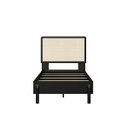 Ver imagem 5 de Kit Cama de Solteiro com Mesa Cabeceira Palhinha Oslo Nero 27058